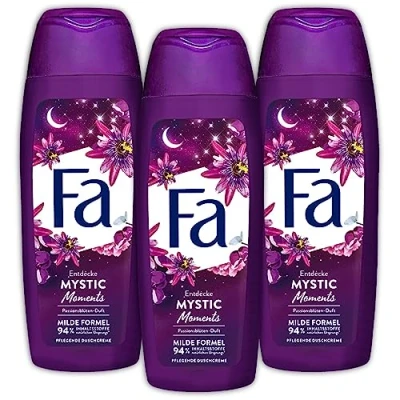 Image of 3 Pack Fa Shower Gel Mystic Moments Cream X 250 ML