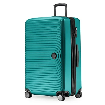 Image of HAUPTSTADTKOFFER Mitte Large Hard Shell Suitcase, TSA, 4 Wheels, Check In Luggage with 8 cm Volume Expansion, 77cm, 130 liters, Turquoise
