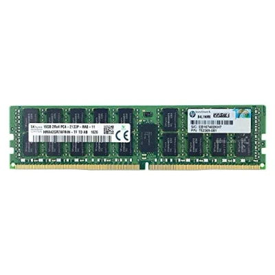 Image of Hynix HMA42GR7AFR4N TF 16GB DDR4 2133MHz ECC Memory Module (DDR4, PC/Server, 288 pin DIMM, 2048M x 72, 0 85C, 1 16GB)