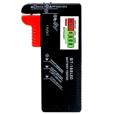 Image of Nartel® LED Digital Battery Tester Checker Multi Size for AA AAA C D 9V 1.5V Button Cell Batteries (Requires No to Operate)