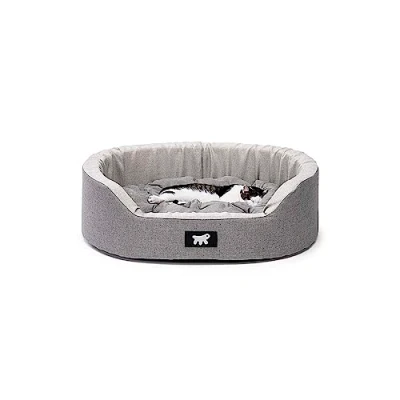 Image of Ferplast Dog Bed Cushion Small with Antibacterial and Antiviral Protection Washable, 45 x 35 13 cm. Grey