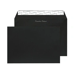 Image of C5 Wallet Envelope Peel and Seal 120gsm Jet Black (250 Pack) 314