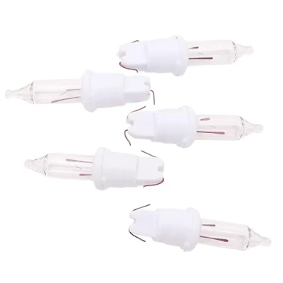 Image of Christmas Concepts® Pack of 5 Clear Push in Spare Bulbs 2v 0.16w Replacement Bulbs, SB265 CC