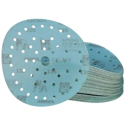 Image of Mirka Galaxy Epoxy Sandpaper 150 mm Hook &amp; Loop Grit 240 for Sanding Resin, Wood, Epoxy, Rivertable / 50 Pcs Discs