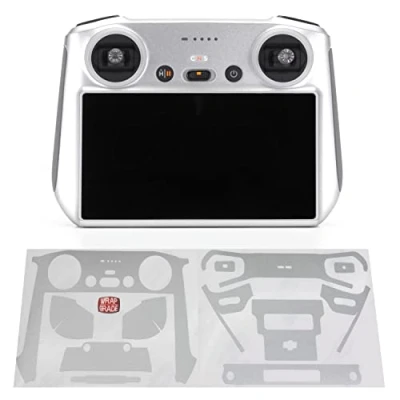 Image of WRAPGRADE Skin Stickers compatible with DJI RC (AIRFORCE SILVER)
