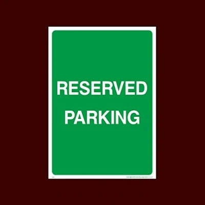 Image of Reserved Parking Sticker/Self Adhesive Sign (P17) No Parking, Private Property, Visitor, Customer, Car Park,
