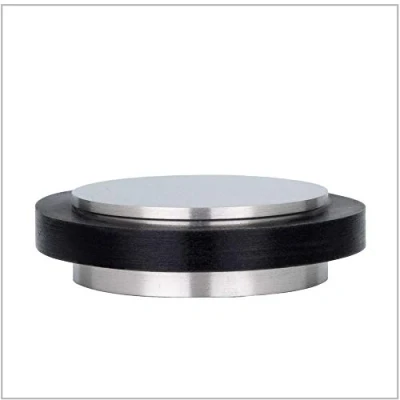 Image of EVI Herrajes I 203/35x12 Door Stop, Stainless Steel Black Rubber, 35Ø x 14mm