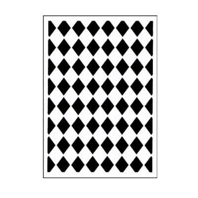 Image of Vaessen Creative Mini Embossing Folder, Classy Diamonds, for Adding Texture and Dimension to Scrapbook Pages, Cards Other Papercraft Projects, Aluminium, 3 x 5 inches