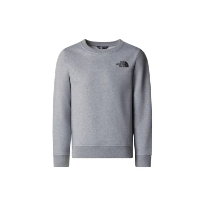 Image of The North Face TEEN Regular CREW Unisex Sweatshirt for kids, Size: 6y, Tnf light grey heather