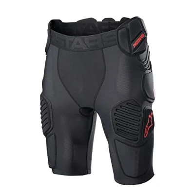 Image of Alpinestars Bionic Pro Protective Shorts (Black/Red, XXL)