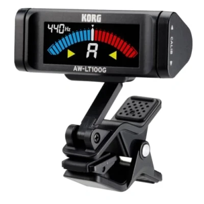 Image of Korg AW LT100G Clip on Guitar Tuner Black