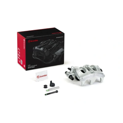 Image of 9074215100, A9074212400, A9074215100, A9074219100, A9104210901 Brake caliper BREMBO F BR 060 Grey Cast Iron MERCEDES BENZ: Sprinter 3.5 t Van