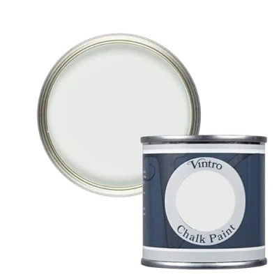 Image of Vintro Paint Pale Green Chalk Furniture Shabby Chic Ultra Matt Finish 125ml (125ml, Honeydew Green)