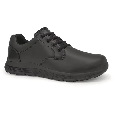 Image of Shoes for Crews Work Saloon II Men Smart and Casual lace up Trainers, Secure fit, Slip Resistant, Water Repellent, Leather, OB E SR Low Shoe