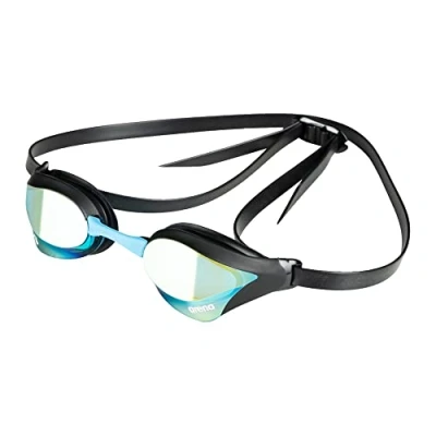 Image of arena Cobra Core Swipe Mirror Unisex Adult Racing Swimming Goggles, Pool Goggles with Curved Lenses, Anti Fog, UV Protection, 5 Interchangeable Nose Bridges
