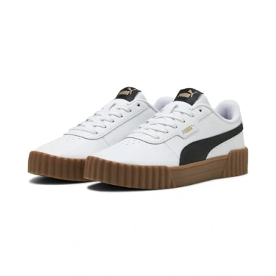 Image of PUMA Women&#039;s Carina 3.0 Sneaker, White Black, 8.5 UK