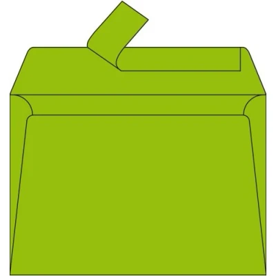 Image of Clairefontaine Ref 5542C Pollen Envelopes (Pack of 20) C5 Sized, 120gsm Paper, Gummed Seal, Inkjet &amp; Laser Printer Compatible, Acid Free Intensive Green