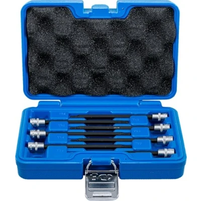 Image of BGS 8618 Bit Socket Set 6.3 mm (1/4&quot;) Drive T Star (for Torx) T10 T50 9 pcs.