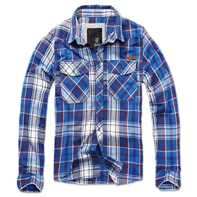 Image of Brandit Check Men&#039;s Shirt Flannel Blue, S