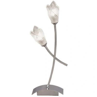 Image of Pietra Table Lamp 2 Light G9, Polished Chrome