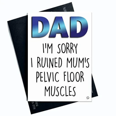 Image of Funny Fathers Day Card Dad for Love You Humour Banter Laughs Gifts PC387