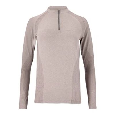 Image of Endurance Halen W Women&#039;s Functional Shirt Seamless Midlayer with Comfortable Sports Functions, 1126 Gull Gray, L/XL