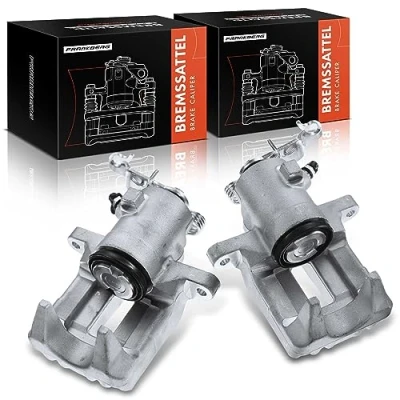 Image of Frankberg 2x Brake Caliper Rear Left Right Compatible with A3 2003 2013 Altea 2004 2019 Leon 2005 2012 Octavia II Golf 2016 Replace# 1K0615423J