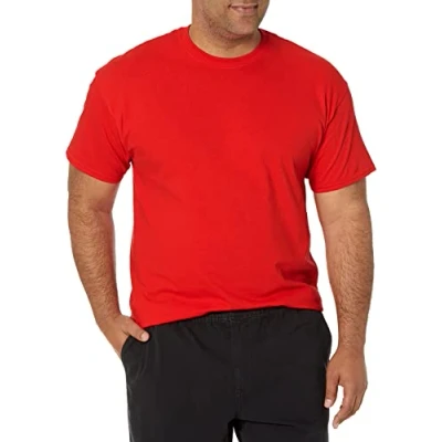Image of Gildan Heavy Cotton T Shirt, Style G5000, Multipack, Red (2 Pack), XL (Pack of 2)