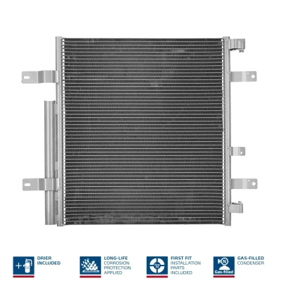 Image of 9705000154, A9705000154 Condenser NISSENS 940094 sith nitrogen filling with dryer Aluminium 500mm R134a, R1234yf