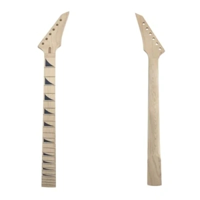 Image of Yinfente Electric Guitar Neck Replacement 24 Fret 25.5 Inch Maple wood Fretboard