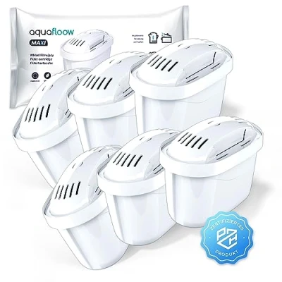 Image of Aquafloow Water Filter Cartridges Compatible with Brita Maxtra+, Marella Elemaris Jugs, 6 Pack
