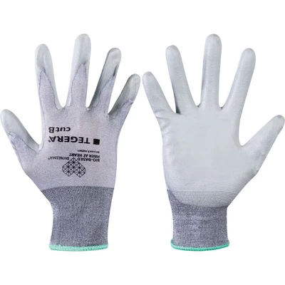 Image of Ejendals 909 Tegera PU Palm Dipped Glove Grey Size 9