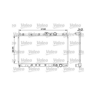 Image of MB660562, MB845790, MB845791, MB845792, MB845793 Engine radiator VALEO 732539 Aluminium 375mm 658mm 16mm with coolant regulator Brazed cooling fins