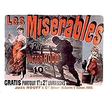 Image of Cheret Hugo Les Miserables Cosette Advert Art Print Canvas Premium Wall Decor Poster Mural