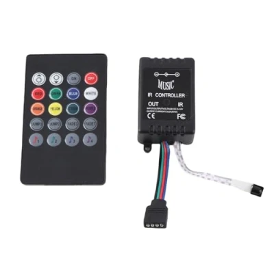 Image of Zerodis LED Music Controller 20 Keys IR Remote Sound Sensor Controllers for RGB Strip Lights