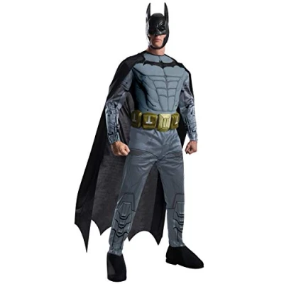 Image of Rubie&#039;s Men&#039;s DC Batman Arkham City Muscle CHEST Costume, Medium, 38 40&quot;, WAIST 30 34&quot;, INSEAM 33&quot;