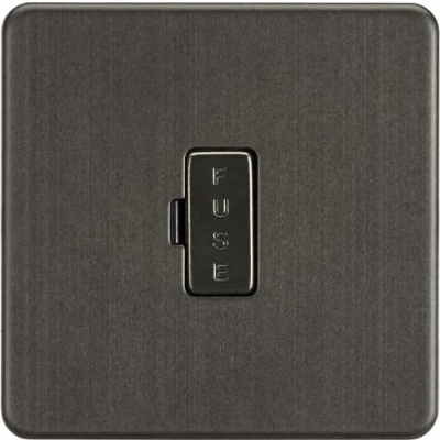 Image of KnightsBridge Screwless 13A Fused Spur Unit Anthracite