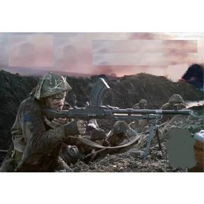 Image of Mars Figures 32042 1/32 British Commonwealth Troops WWII, Scale Plastic Model kit