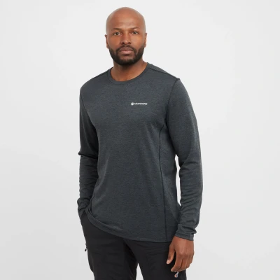 Image of Montane Men&#039;s Dart Long Sleeve T Shirt Black