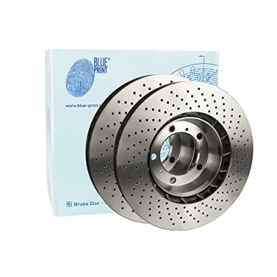 Image of 8E0615301AE Brake disc BLUE PRINT ADV184336 Front Axle 320mm 30mm 5 Hole 112mm perforated/vented Coated AUDI: A4 B7 Avant, Saloon