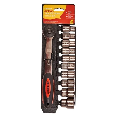 Image of Amtech 11 Piece 1/2&quot; Socket Set