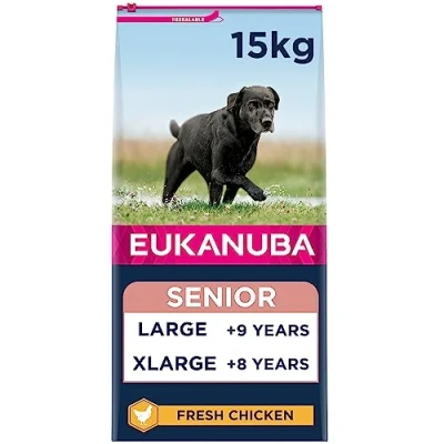Image of Eukanuba Complete Dry Dog Food for Senior Large and Giant Breeds with Fresh Chicken 15 kg