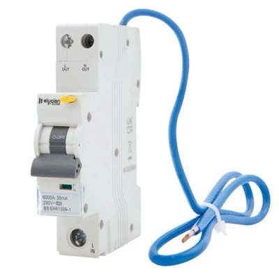 Image of Click Elucian 1 Pole 6kA B Curve 6A 30mA RCBO
