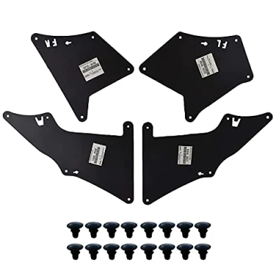 Image of Fender Liners Splash Shield for Land Cruiser Prado J120 J150 120 150 Apron Seal Skirt Mud Flaps Guards Mudflaps Mudguards 53735 35150 53736 53886 35020 W/Clips 9046710186