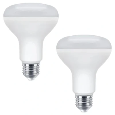 Image of Long Life Lamp Company R80 LED Spotlight Bulb Screw Cap E27 Dimmable Cool White 6500k 10w Reflector Light (2)