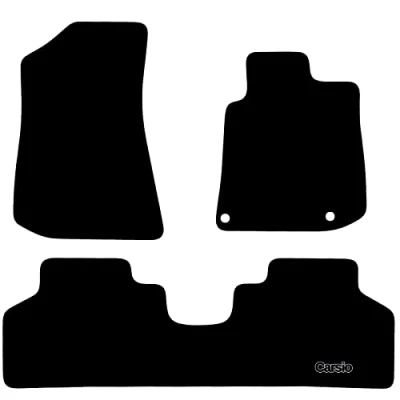 Image of Carsio Carpet Car Mats For Kia NIRO EV 2022+ Onwards Tailored Fit Floor Mat Set Complete Accessory Black Custom Fitted All Weather, Anti Slip Backing &amp; Trim