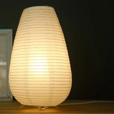 Image of GUANSHAN Paper Lantern Table Lamp Decorative Lighting Foldable Origami Night Light Bedside Mood for Bedroom, Living Room, Style3