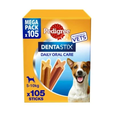 Image of Pedigree DentaStix Daily Dental Chews Small Dog 105 Sticks