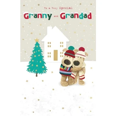 Image of Boofle to A Very Special Granny &amp; Grandad Snow Snuggles Christmas Greeting Card 771262