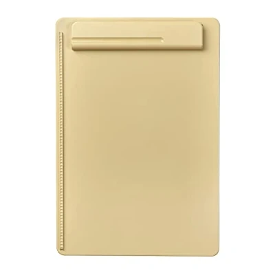 Image of MAUL MAULgo Clipboard A4 Plain in Format Modern Writing Case with Holder for Pens and Ballpoint Ideal Everyday Use The Office, University, Sahara